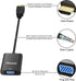 HDMI to VGA, Uni-Directional Gold-Plated HDMI to VGA Adapter (Male to Female) for Computer, Desktop, Laptop, PC, Monitor, Projector, HDTV, Chromeb...