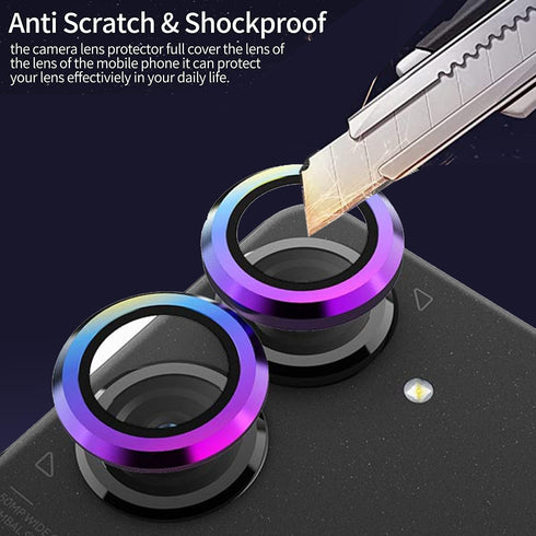 (2 Set) for Nothing Phone (2) Camera Lens Protector, Scratch-Resistant HD Clarity Ultra-Thin 9H Tempered Glass with Aluminum Edging, Individual Me...