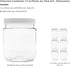 Plastic Storage Jars with Leak Proof Lids, BPA Free, Hand Wash Only (12oz Jar, 6PK)...