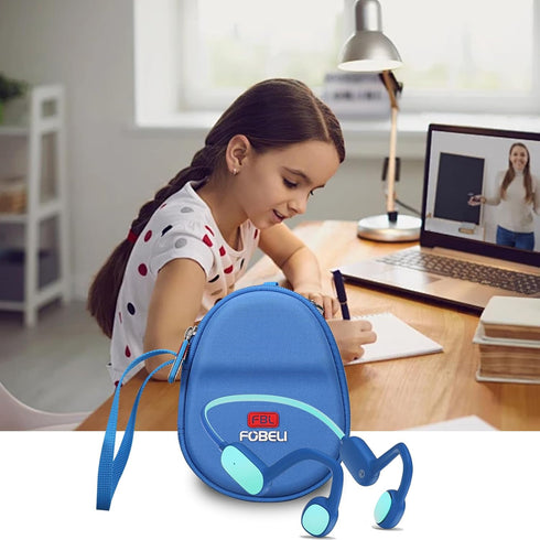 Hard Carrying Case Compatible with Mehomeli Kids Bluetooth 5.2 Air Conduction Open Ear Headphones...
