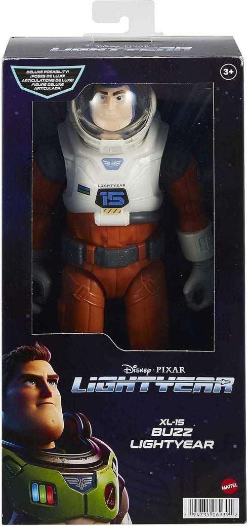 Mattel Disney Pixar Lightyear 12-in Action Figure, XL-15 Buzz Lightyear with 14 Posable Joints...