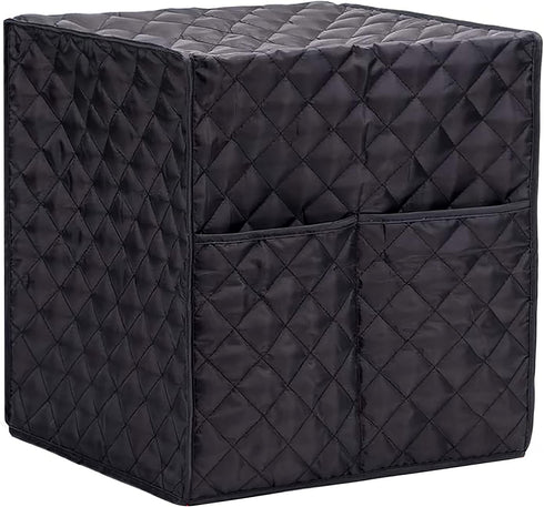 AOZBZ Coffee Maker Cover - Waterproof Cotton Cloth Coffee Maker Dust Cover Washable Foldable Kitchen Appliance Covers with 2 Storage Bags (Black)...