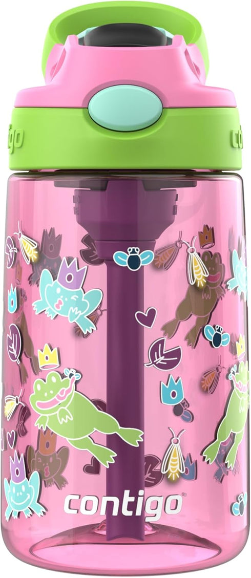Contigo Kids Water Bottle with Redesigned AUTOSPOUT Straw, 14 oz...