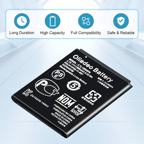 TI 84 Plus CE Battery - Replacement for Texas Instruments TI-84 Plus CE Battery - Part No 3.7L1200SPA, P11P35-11-N01 3.7V 1500mAh...