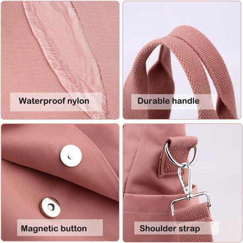 Women's Tote Purses Multi-pocket Shoulder Crossbody Bag Light Large Handbags for Work Travel Shopping...