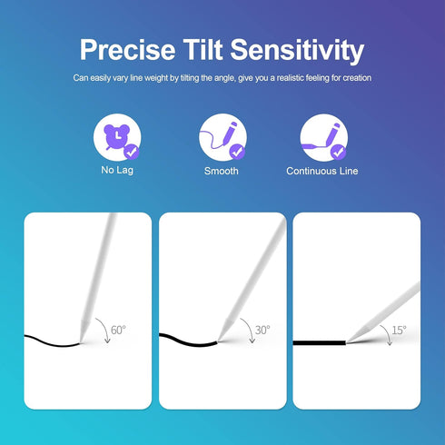 Stylus Pencil Fit for iPad 10th Generation Gen 10.9" 2022 with Palm Rejection, iPad Pen Compatible with 2018-2024 iPad 9th-6th Gen/iPad Pro 11&12....