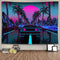 Ine Ive Car Tapestry 1980s Science Fiction Super Sports Car Tapestries 80x60inch for Home Decoration Art for Bedroom Living Room...