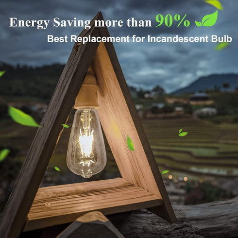 DiCUNO LED Edison Bulb 60 Watt Equivalent, Daylight White 4500K, Dimmable Edison Bulbs ST64, Antique LED Filament Bulb for Kitchen Lighting, 700 L...