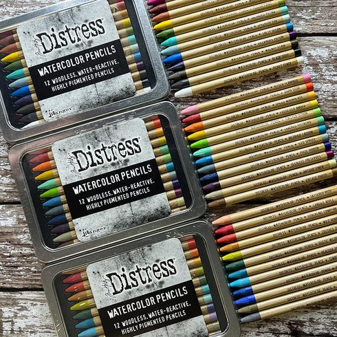 Ranger Industries Tim Holtz Distress Watercolour Pencils Kit 1 (12 Pack)...