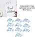 100Pcs Paper Clips, Dolphin Shaped Paper Clip Memo Note Clips Bookmark Clips Cute Paper Clips School Office Supplies...