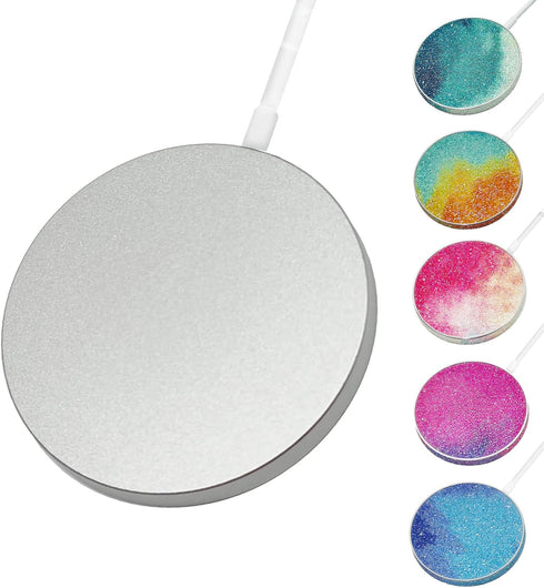 Wireless Charger 15W Max Bling MagSafe Charger Pad Type C Cable | Qi-Certified iPhone 13/14/12/SE/11/X/XR, AirPods; Galaxy Note S21/S20/S10/S9,(No...