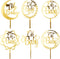 6Pcs Oh Baby Cake Topper Gold Acrylic Baby Shower Cake Decorations for Baby Girl Boy Birthday Cake Party Supplies Cake Toppers...