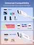 JSAUX USB-C to Mini HDMI Cable 6.6FT (NOT HDMI), Laptop to Portable Monitor Cable, High Speed 4K Cord (4K@30Hz/2K@60Hz/1080P), Compatible for Port...