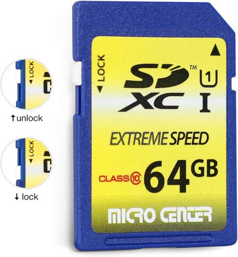 INLAND 64GB Class 10 SDXC Flash Memory Card Full Size SD Chip USH-I U1 Trail Camera by Micro Center (2 Pack)...
