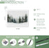 Enlaizhude Winter Forest Landscape,Snowy Winter Landscape Evergreen Trees Watercolor Painting Christmas Pine Trees In Winter,Winter Scene |Snowy L...