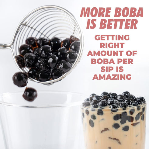 Fusion Select Tapioca Pearl - Brown Sugar Flavor Quick Cook Tapioca, DIY Boba for Boba Tea Ready in 5 Minutes, Boba pearls, Bubble Tea Pearl s, Mi...