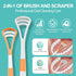 RONAVO Tongue Scraper (8pcs), Brushing and Scraping for Oral Care, 100% BPA Free Tongue Cleaner with Travel Carry Case for Family, Adults, Kids, R...