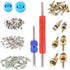 Glarks 78Pcs Car Air Conditioner Valve Core Schrader Valve Cores Accessories A/C R12 R134a Refrigeration Tire Valve Stem with Double Head Remover ...