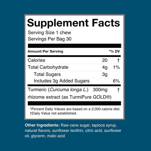 humanN Turmeric Curcumin Chews Supplement – High Absorption Turmeric - Orange Citrus Flavor – from The Makers of SuperBeets, Joint Health, 30 Coun...