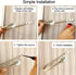 Coolnice 2 Pack Curtain Holdbacks Wall Mounted Curtain Tiebacks Hooks Plastic Pearl U Shape Curtain Tiebacks with Screws Curtain Ties for Home Off...