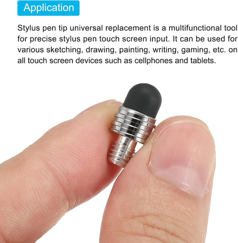 MECCANIXITY 80pcs 5mm/7mm Stylus Pen Fine Tips Conductive Rubber Capacitive Touch Screen Pens Tip Soft Universal Replacement...