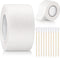 1 Inch x 30 Feet Ear Tape for Dogs and 4 Inch Bamboo Buds Non Woven Dog Ear Forms Cotton Dog Ear Swabs Self Adhesive Doberman Ear Support Bamboo H...