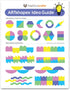 ARTshapes 840 pc Creative Paper Shapes Pack with 70+ Idea Guide - US Made Card Stock - Punch Out Funky DIY Craft Supplies for Whimsical Art Design...