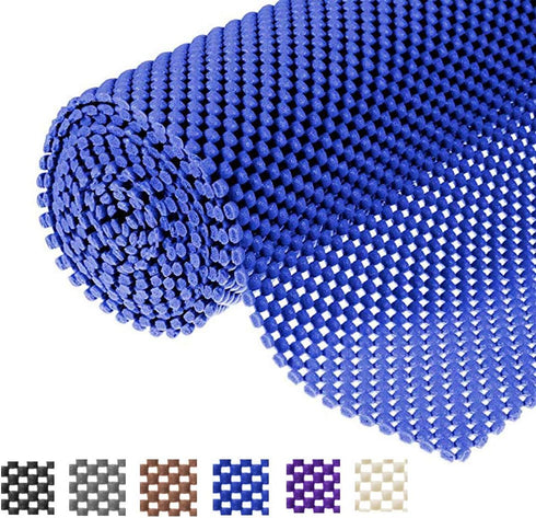Shelf Liner Drawer Liner Non-Slip Mat Shelves Liners 12" X6.5’ Grid Pattern PVC Non-Adhesive Grip Liner Anti-Slip Mat for Kitchen Cabinets Wire Sh...