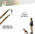 Deluxe Dog Leash - Patterned Heavy Duty Pet Leashes, Made in the USA - 1 Inch x 6 Feet, Leopard...