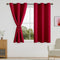 DWCN Blackout Short Curtains with Tiebacks - Thermal Insulated Privacy Protection Grommet Window Curtains for Living Room Bedroom, 38 x 45 inch Le...