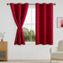 DWCN Blackout Short Curtains with Tiebacks - Thermal Insulated Privacy Protection Grommet Window Curtains for Living Room Bedroom, 38 x 45 inch Le...