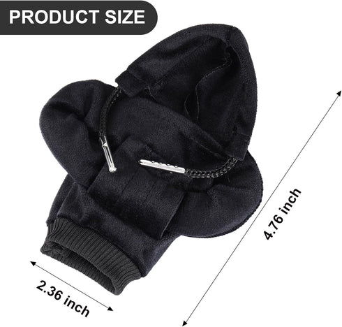 Gear Shift Hoodie, Universal Car Gear Shift Knob Cover, Funny Sweater Shifter Hoodie, 4.7 Inch Gear Stick Hoodie Protector Decoration(Black)...
