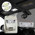 Interior Map Dome Light Cover Clear Lens Overhead Console with White LED Bulbs Compatible with 2007-2013 Chevy Silverado GMC Sierra Suburban Avala...