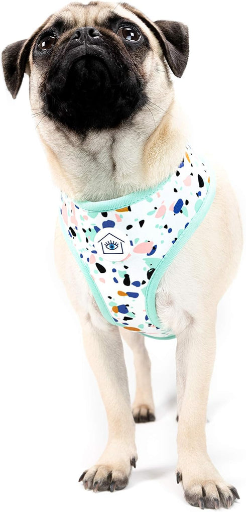 Now House for Pets by Jonathan Adler Terrazzo Reversible Harness, Medium | Stylish, Fashionable, and Functional Way to Keep Your Dog Looking Great...