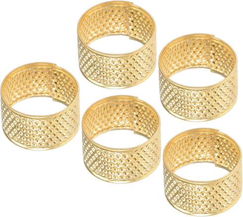 CoCud Hand Sewing Thimble Finger Protector, 17mm Dia, Metal Copper Ring Style Sewing Thimble Ring - (Applications: for Household Hand Sewing, Stit...