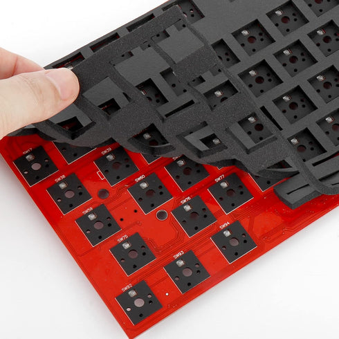 Eva Keyboard PCB Foam 60 Layout,Poron Switch Pads 120Pcs and Keyboard Sound Dampeners for Custom Keyboard...