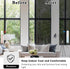 ConCus-T One Way Window Privacy Film Daytime Reflective Mirror Window Tint Non-adhesive Static Cling UV Blocking Window Sticker for Home Office, B...
