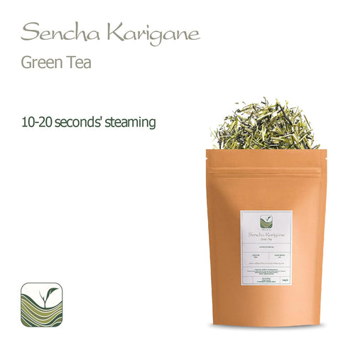 Kukicha Japanese Green Tea - Karigane Twig Tea From Japan - Carefully Blended With Sencha - Grade Karigane - Kukicha Tea Sencha Tea Karigane Green...