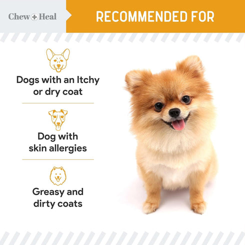 Norwegian Salmon Oil for Dogs - 8 oz of Fish Oil for Dogs Skin and Coat - Contains Omega 3 Fatty Acids - Made in The USA...