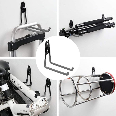 Eagles Garage Double Hooks,Utility Heavy Duty Steel Garage Storage Hooks,Wall Mount Garage Hanger&Organizer for Organizing Bike, Ladder and Garden...