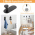 TocTen 5 Pieces Self Adhesive Towel Bar Set, Stainless Steel Bathroom Hardware Set Include Towel Rack, Toilet Paper Holder, 3 Packs Towel Hook, No...