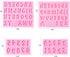 Letters Molds and Numbers Molds, Silicone Fondant Mold Chocolate Molds, 0-9 Number and 26 Letters Silicone Molds for Baking Desserts and Cake Deco...