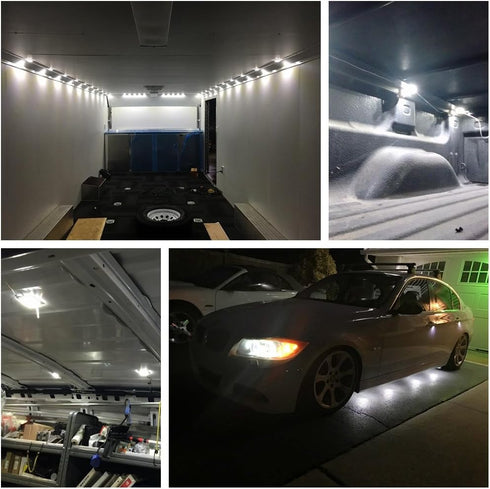 Speller 12V 40 LEDs Van Interior Lights White LED Lamp Waterproof with LED Project Lens for LWB Van Boats Caravans Trailers Celling Light...
