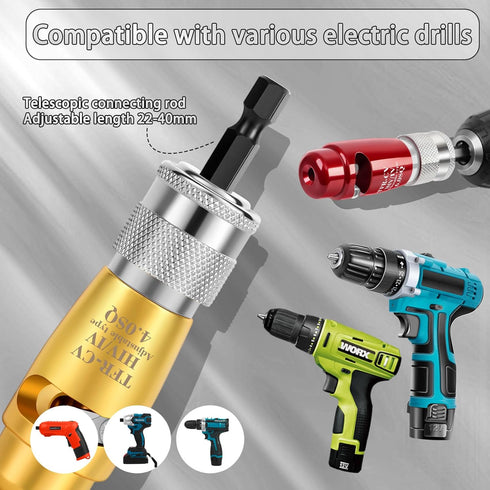 Wire Stripper for Drill, Wire Stripping and Twisting Tool, Upgrade Electric Wire Stripper Tool Drill Wire Stripper Wire Twister Portable Quickly W...