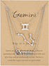 3Pcs 12 Constellation Zodiac Sign Layered Choker Necklaces Letter Astrology Horoscope with Message Card for Women Jewelry...