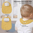 GLLQUEN BABY Muslin Drool Bibs for Boys Girls 8 Pack, Adjustable Baby Bibs for Drooling and Teething, Soft Cotton Baby Bandana Bibs for Newborn Fe...