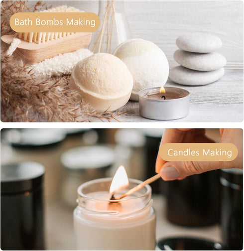 Essential Oils Set, ESSLUX Floral Essential Oils for Diffuser, Massage & Candle Making, Natural & Long-Lasting Scents - Rose, Jasmine, Gardenia, Y...