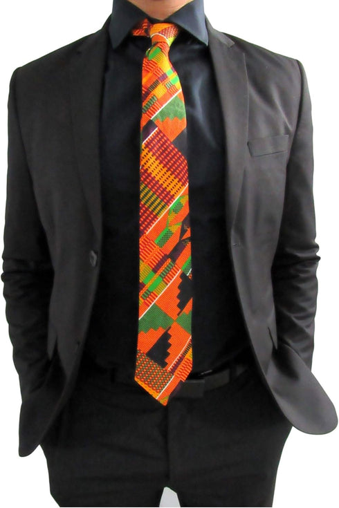 African Kente Tie, Ankara Tie, Afrocentric Necktie, Choir, Black History Tie, African Fabric Men Accessory...