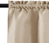 Valea Home Waffle Weave Textured Bathroom Window Curtains Water Repellent Short Curtains Window Covering Half Window Curtains Kitchen Tiers, Taupe...