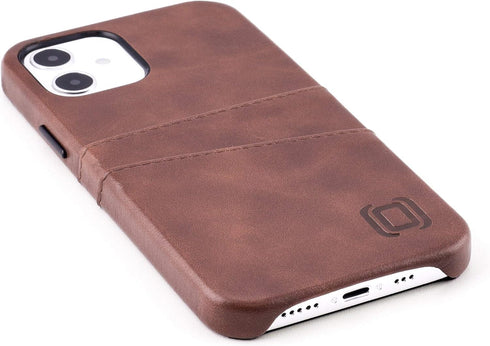 Dockem Wallet Case for iPhone 12 & iPhone 12 Pro: Built-in Metal Plate for Magnetic Mounting & 2 Credit Card Holders: 6.1" Exec M2, Smooth Synthet...
